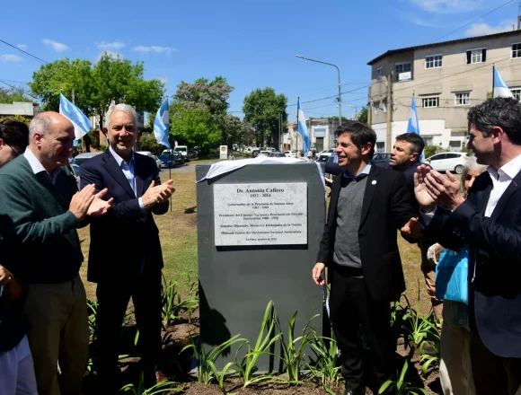 La Plata | Alak Inaugura la Diagonal 74 en honor a Antonio Cafiero