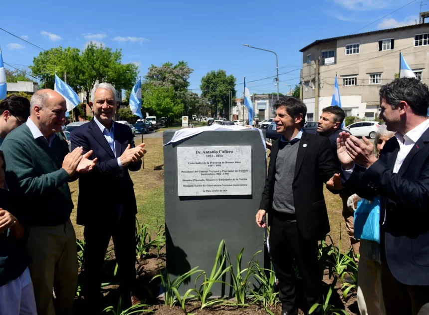La Plata | Alak Inaugura la Diagonal 74 en honor a Antonio Cafiero