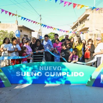 Malvinas Argentinas | Nardini inauguró pavimento en la calle Francisco Beiró y criticó la paralización de obras