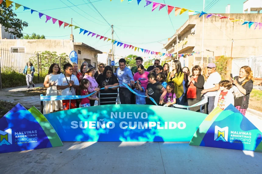 Malvinas Argentinas | Nardini inauguró pavimento en la calle Francisco Beiró y criticó la paralización de obras