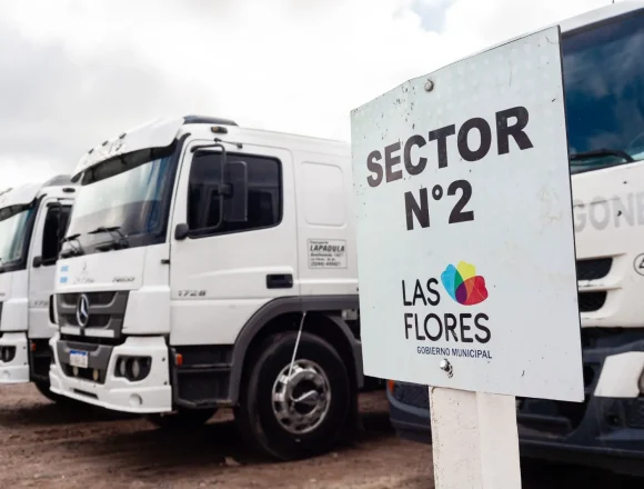 Las Flores | refuerzan la seguridad con un sistema de vigilancia en su nueva Playa de Camiones