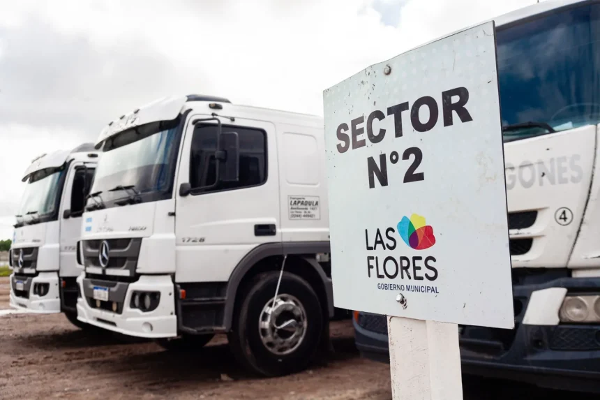 Las Flores | refuerzan la seguridad con un sistema de vigilancia en su nueva Playa de Camiones