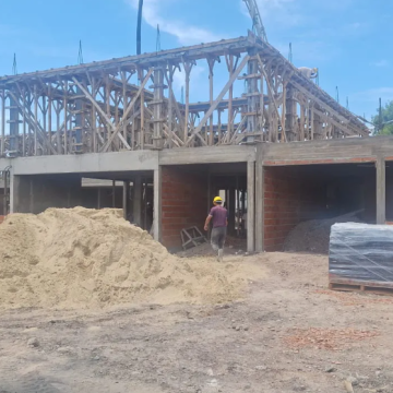 Presidente Perón | Cantero avanza con la contrucción del nuevo edificio de la Escuela Primaria Nº 10