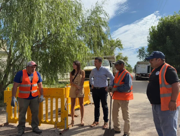 Bolívar | Avanzan las obras municipales en el Parque Industrial y Barrio Los Tilos