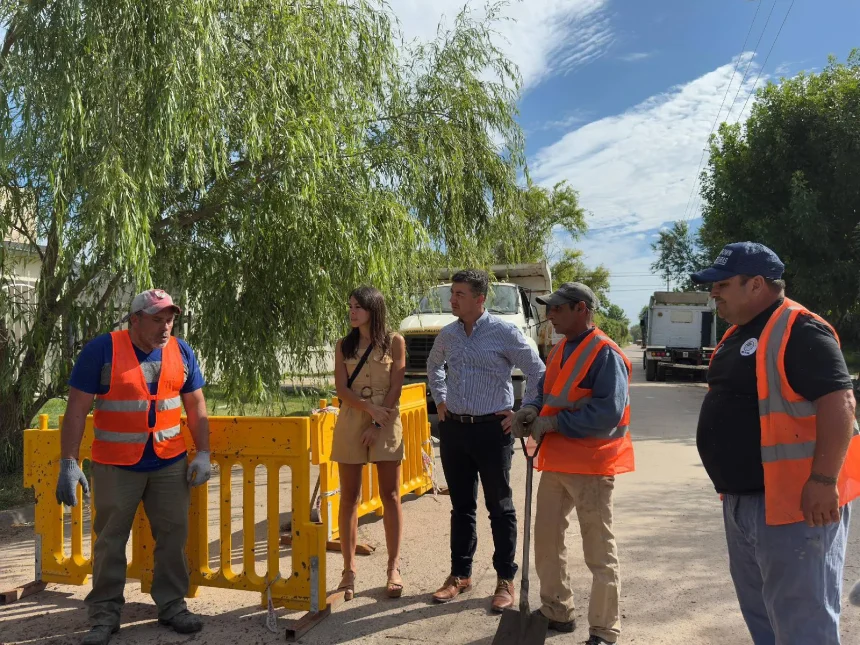 Bolívar | Avanzan las obras municipales en el Parque Industrial y Barrio Los Tilos
