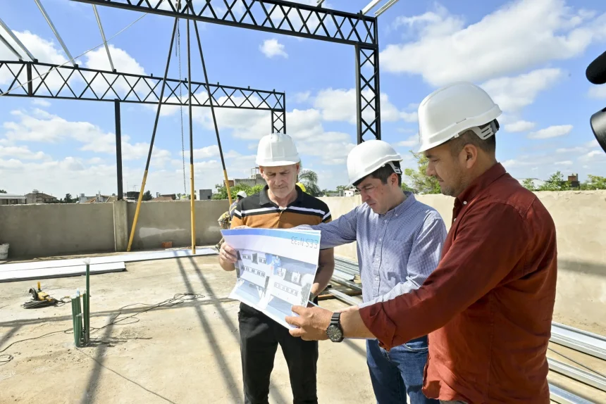 Malvinas Argentinas | Nardini celebró el progreso de la construcción del nuevo edificio para la Escuela Secundaria N°33 de Los Polvorines