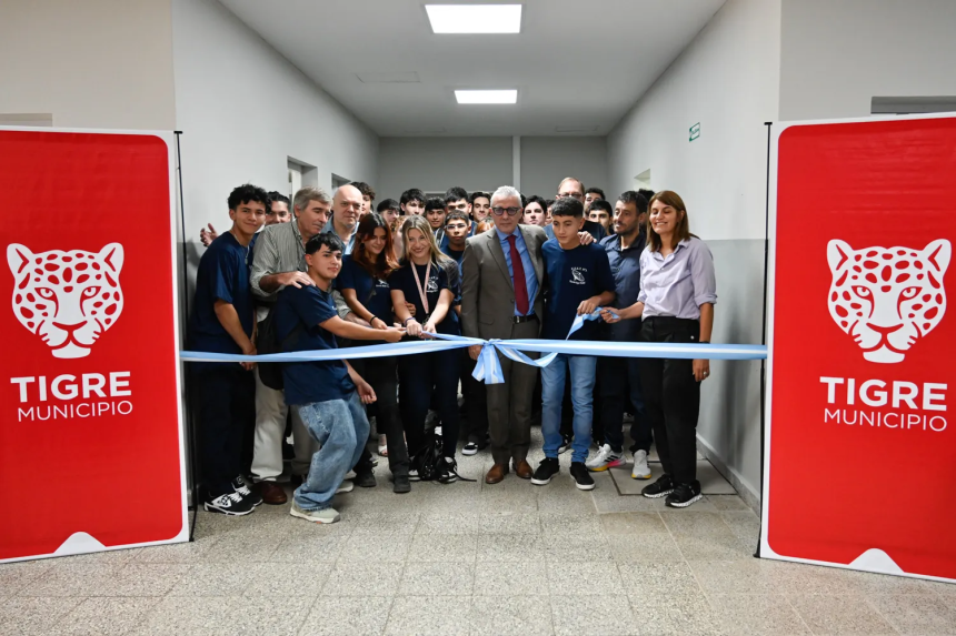 Tigre | Zamora inauguró la ampliación final de la Escuela Técnica N°2