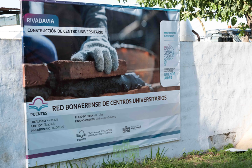 Rivadavia | comenzó la construcción del nuevo Centro Universitario en América