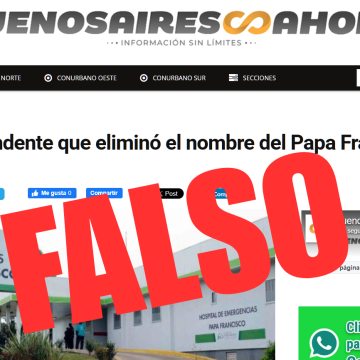 Hurlingham | Investigarán falsas noticias vinculadas a la figura del Papa Francisco: «No vamos a permitir que alteren la tranquilidad de nuestra comunidad»