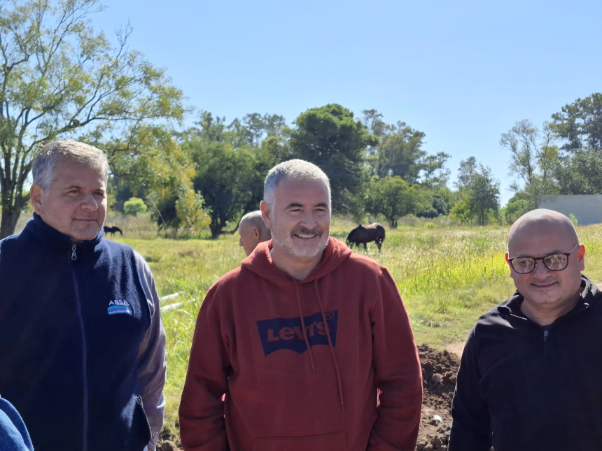 Ramallo | Se inició una obra de extensión de la red cloacal en el barrio Pinar del Río