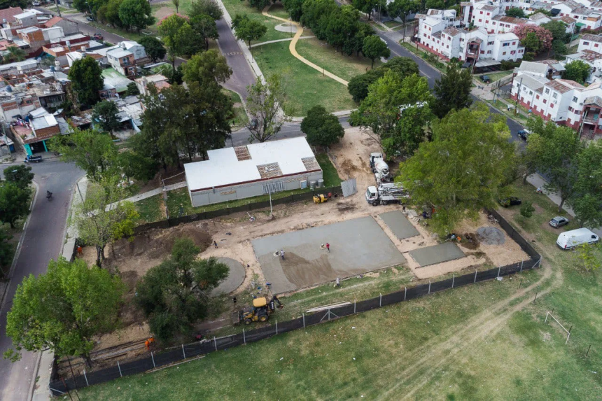 Lanús | Avanzan nuevas obras en el Parque Lineal Monte Chingolo