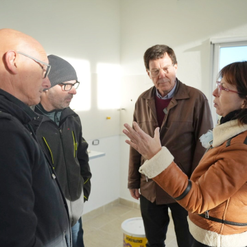 Coronel Dorrego | Batakis y Chalde recorrieron viviendas en construcción