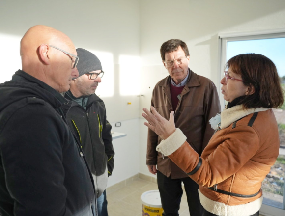 Coronel Dorrego | Batakis y Chalde recorrieron viviendas en construcción