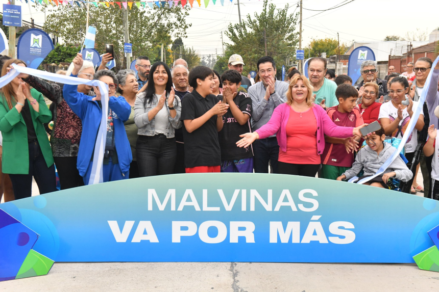 Malvinas Argentinas | Se inauguró una nueva obra de pavimentación en Los Polvorines