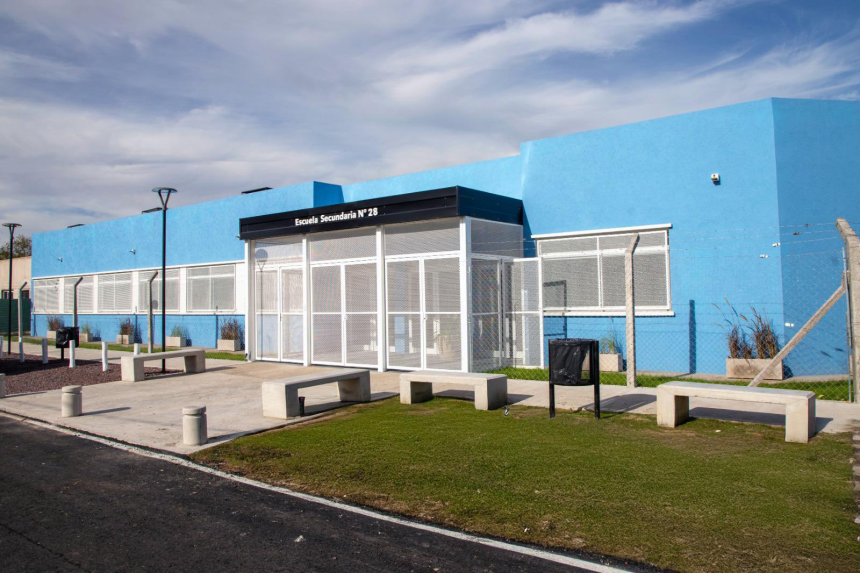 Pilar | Se inauguró el nuevo edificio de la Escuela Secundaria N° 28 «Héroes de Malvinas» de Villa Morra
