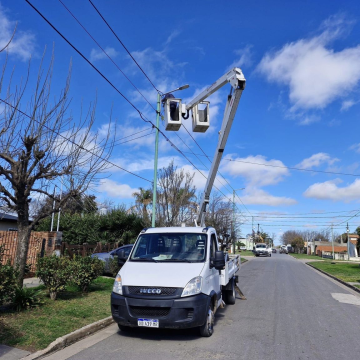 Ramallo | Buscan completar la modernización del alumbrado público con nuevas luces LED