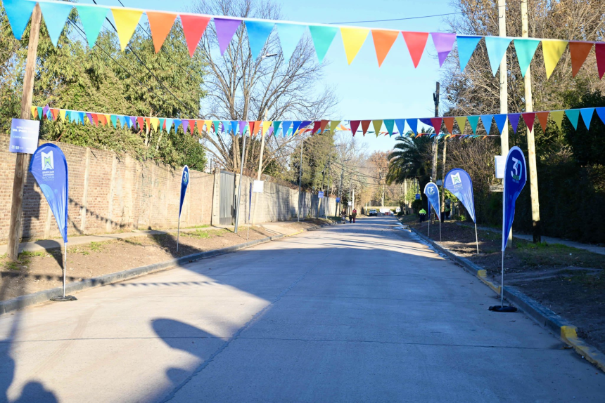Malvinas Argentinas | Nardini inauguró importantes pavimentaciones en Grand Bourg y Pablo Nogués