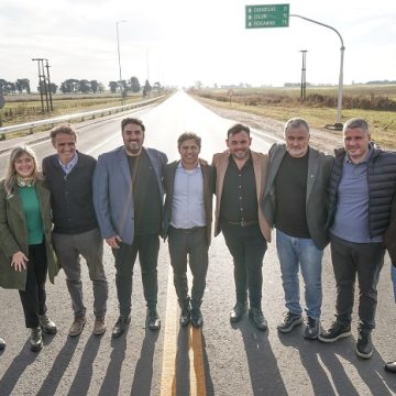 Rojas | Kicillof y Bouvier inauguraron la obra de repavimentación de la Ruta Provincial N°31