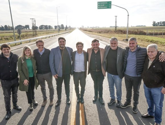 Rojas | Kicillof y Bouvier inauguraron la obra de repavimentación de la Ruta Provincial N°31