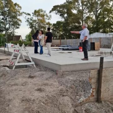 Patagones | Marino recorrió obras en Villalonga y avanzó con la licitación para San Blas
